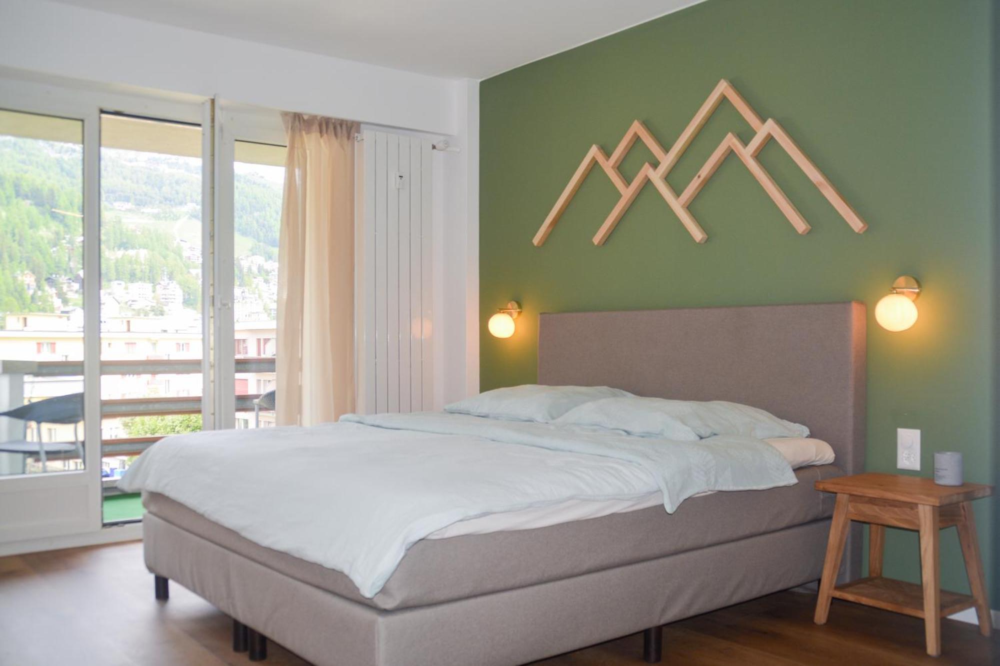 Swissme - Neu-Seeblick-Balkon-Parkplatz-Nahe Bergbahn St. Moritz Exterior photo
